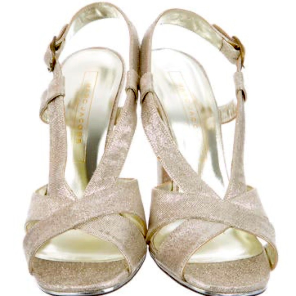MARC JACOBS - Metallic ankle strap sandals